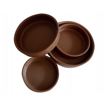 CAZUELA PARA HORNO 20 CMS PORCELANA MARRON REFRACTARIA