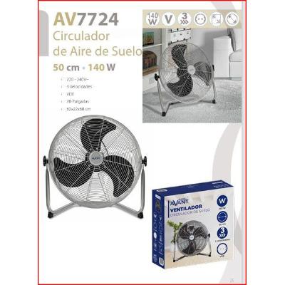 VENTILADOR INDUSTRIAL DE SUELO 140 WATIOS 50 CMS AV7724