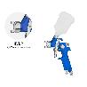 AEROGRAFO 125 ML. BOQUILLA DE Ø 0,8 MM CON ADAPTADOR RAPIDO