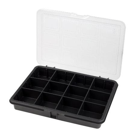 ORGANIZADOR PLASTICO 12 COMPARTIMENTOS 180X128X32 MM. CAJA ALMACENAJE, MALENTIN ORGANIZADOR, ORGANIZADOR PLASTICO