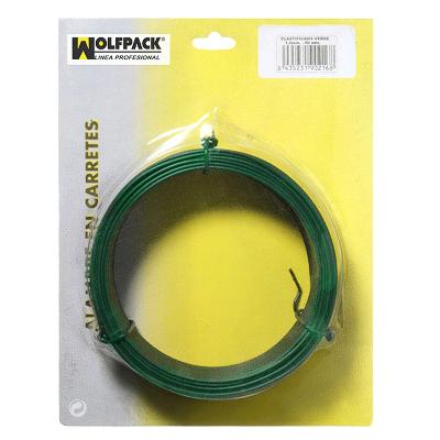 ALAMBRE PLASTIFICADO 1,2 MM. VERDE (ROLLO 50 METROS)