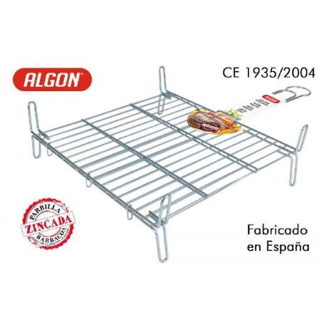 PARRILLA BARBACOA 40X40 CMS DOBLE ALGON