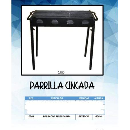 BARBACOA N4 PINTADA 66X33 CMS ALTURA 60 CMS